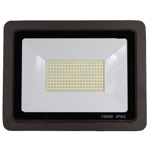LED Flood Light, Super Slim, 120V, 5000K, Non-Dimmable, Brown