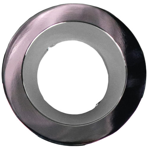 4" Alzak Chrome Reflector With Chrome Ring
