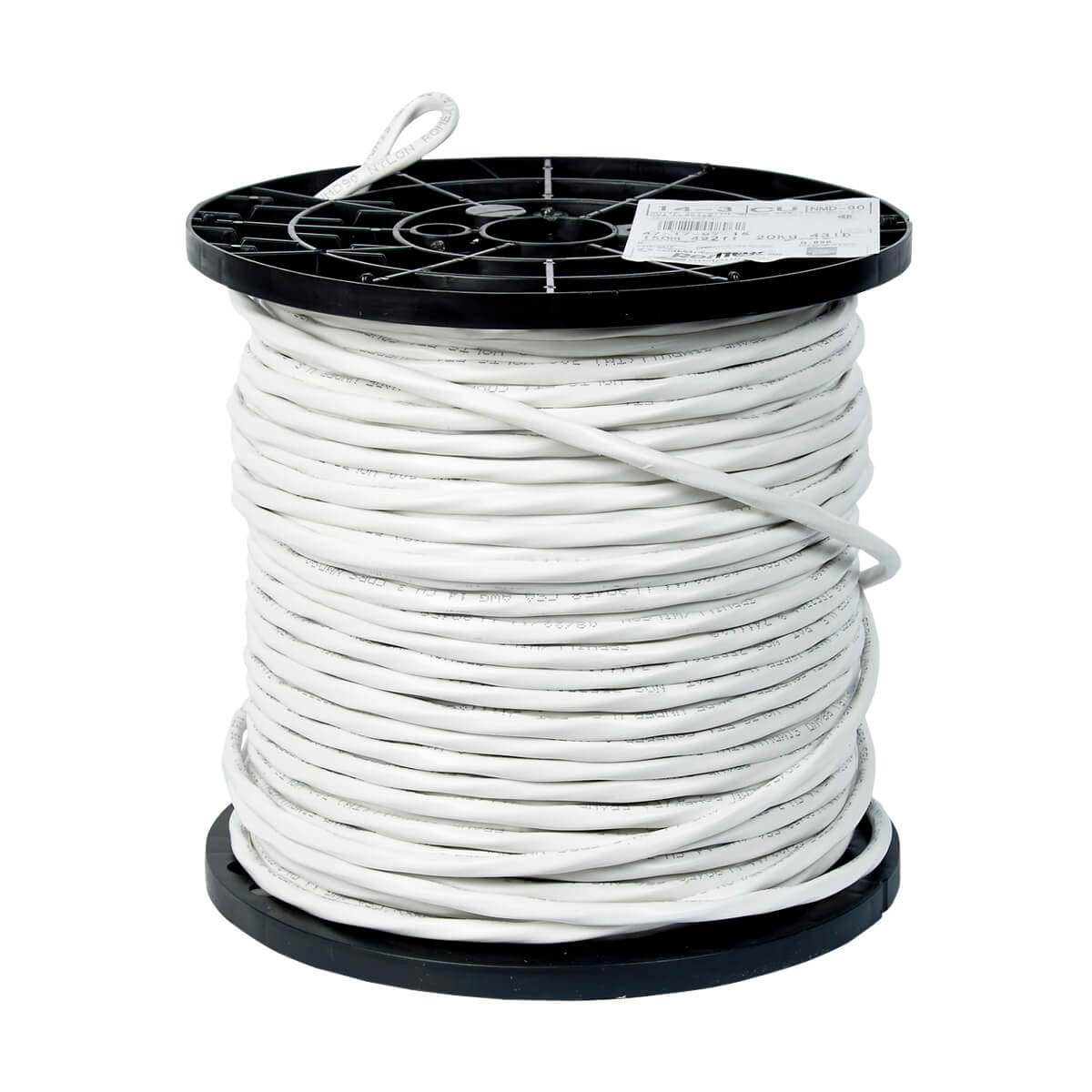 NMD-90 Copper 15A-300V, 14/3 150 MTR Spool White