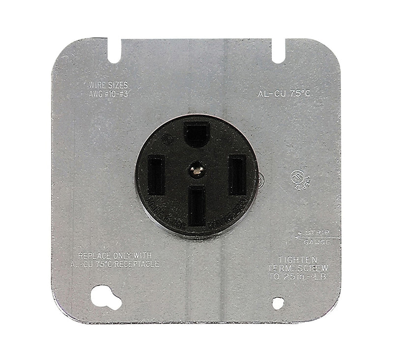 Range Receptacle 50A 125/250V 3P4W (1168-2-SP ) Cooper  16/BX