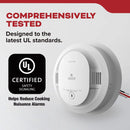 Kidde 120V Photoelectric Smoke & Hush Smoke Alarm Hardwire w/ AA Battery Backup