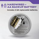 Kidde 120V Smoke & Carbon Monoxide Voice Alarm, Hardwire with AA Battery Backup