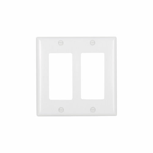 Wallplate 2G Decorator Thermoset Std WH  Cooper (SWD45221  ) 100/BX