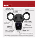 Satco: 3000K | 20W Bullet Outdoor SMART Security Camera; Black; 1900L/each (NTO)