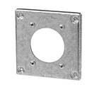 IBERVILLE 4" SQUARE BOXES COVER. For 2 9/64" diameter 30A single receptacle