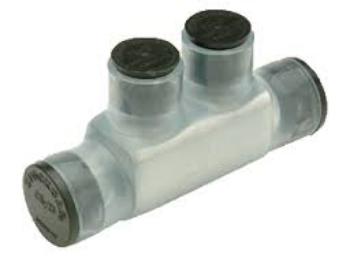 Aluminum Clear/Black Pre-Insulated In-Line Splicer /Reducers