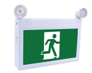 Running Man Exit Sign with 2 Heads Combo : KEX180