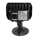 LED Flood Light, 120-277V, 50W (3 Wattage), 3CCT, BK, with knuckle and plate