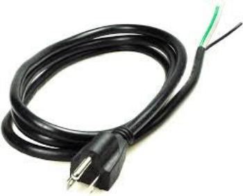 Straight Plug Cord 14/3  6ft 15A 125V