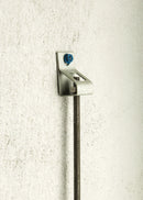 Thread Install Rod Hanger, 3/8" Hole 1, Threaded, 1/4" Hole 2, Plain