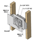 Flush mount in-wall housing Cable Box Cover Grey Primex
