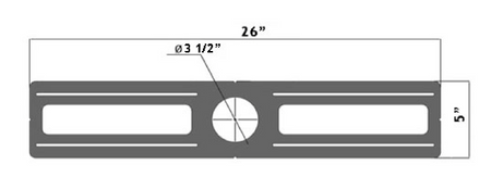 26" Rough-In Plate for 3" Recessed LED