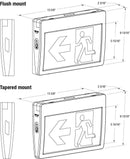 Commercial Thermoplastic Running Man Sign W/internal Battery