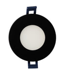 3" Gimble LED Panel Light, Black, 5CCT 7W 420LM AC120V CRI 80 dimmable : SFT300G