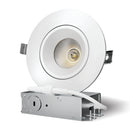 LED 4" Gimble Light White 5CCT 12W, 800LM :  SFT450GWH-5CCT
