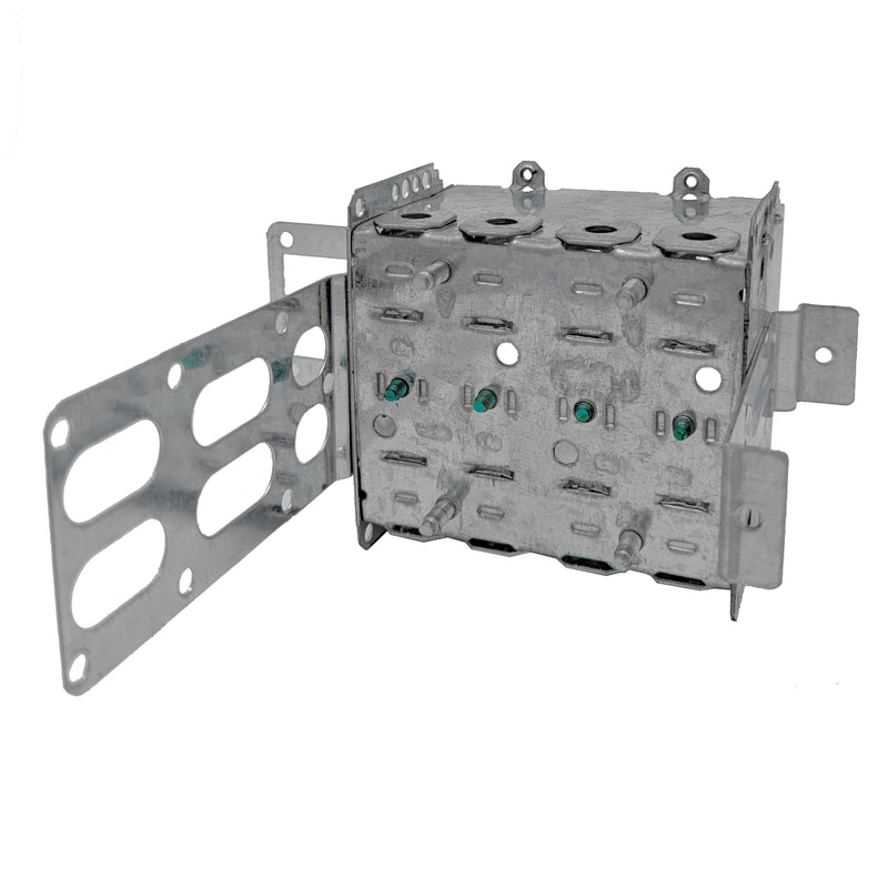 Steel Stud Two Gang Box 3" x 3 3/4" x 2 1/2", 25 Cu. Inch