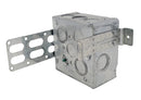 Steel Stud Square Box With KO 4" x 4" x 2 1/8", 30 Cu. inch : SMB20196
