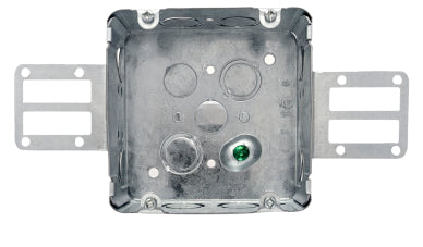 Steel Stud Junction Box With KO 4 11/16" x 4 11/16" x 2 1/8", 42 Cu. inch