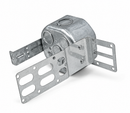 Steel Stud Octagon Box with KO 4''x4''x2-1/8'',21 Cu. In, offset for 2x1/2"drywall : SMB20294