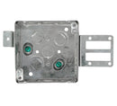 Steel Stud Square Box 4''x 4''x 2-1/8'', Cu. Inch, 1" Recessed Bracket : SMB20385