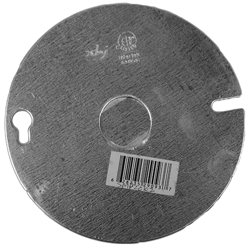 4" Round Blank Cover Plate
