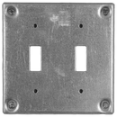 4x4" Metal Cover Plates for Receptacles and Switches