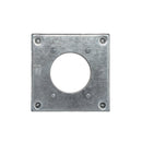 4" Square Box Cover, 3/8" Raised,  For 2-9/64" Diameter 30A Single Receptacle : SMP20266