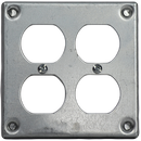 4x4" Metal Cover Plates for Receptacles and Switches