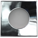 3" Square Gimble Ring For GU10 Chrome