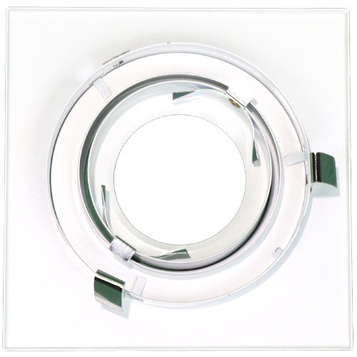 4" Square Gimble Ring For Par-20/50W White