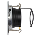 4" Baffle Black Trim With White Ring