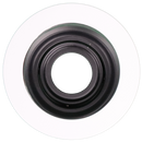 4" Alzak Chrome Reflector with White Trim For Low Voltage {MR16/GU10}