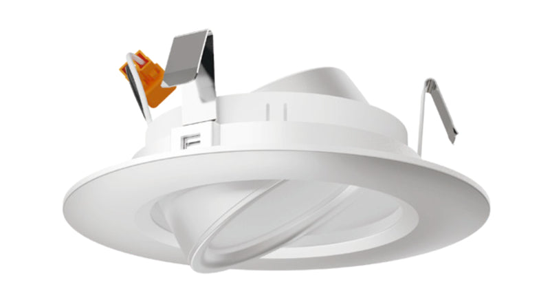 4" Gimbal LED Retrofit 5CCT,8W, 700Lm, CRI90, Dimmable, White : SRT400GPAWH