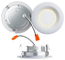 4" LED Retrofit with Night Light, 5CCT, 10W, 700Lm, CRI90, Dimmable, White : SRT400PANL