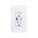 USB 30W Receptacle Type A+C, 15A 120V : SWD22030