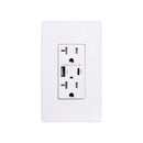 USB 30W Receptacle Type A+C, 20A 120V : SWD22030