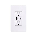USB 30W Receptacle Type A+C, 20A 120V : SWD22030-20AC