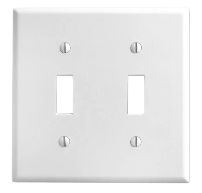 Two Gang Toggle Switch Plate