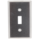 Single Gang Toggle Switch Plate Stainless Steel : SWD45701
