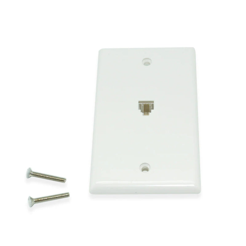 Wall Plate with Tel Jack Insert