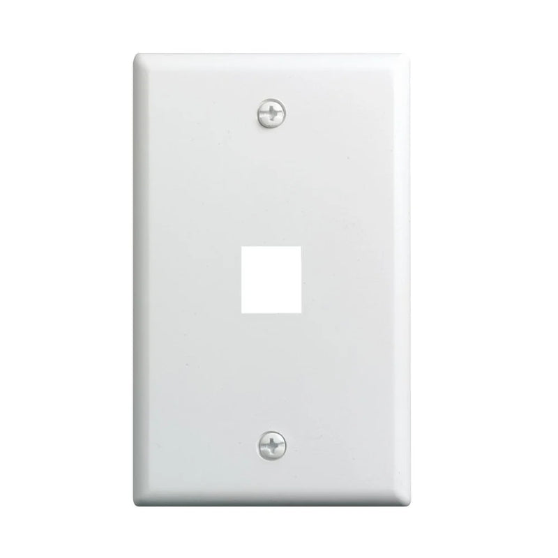 CDD Keystone Wall Plate (Internet) 1 Cavity White