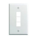CDD Keystone Wall Plate (Internet) 3 Cavity White