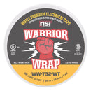 Warrior Wrap Premium Electrical Tape L:66FT, W:3/4" ,Green