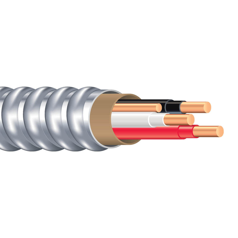 10-2C (BX Wire) Armored Cable  SOL AC90  600V 150 Metres