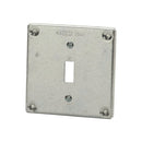 4x4" Metal Cover Plates for Receptacles and Switches