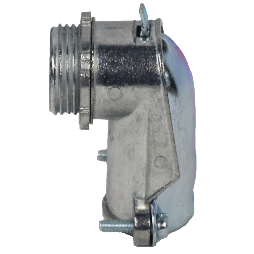 BX 90 Degree Flex Connector Zinc Die Cast