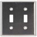 Two Gang Toggle Switch Plate Stainless Steel : SWD45702