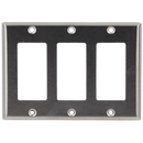 Three Gang Decorative Plate Stainless Steel : SWD45723
