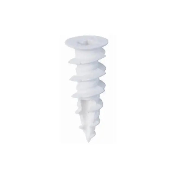 #8 Plastic Wall Driller - White (Qty 100)