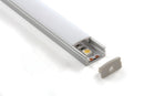 Aluminum Profile, Recessed, 8mm (1/4") deep w/o Wing